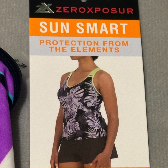 ZEROXPOSUR Sun Smart Tankini Swim Top Size XS (NWT) - Picture 4 of 9
